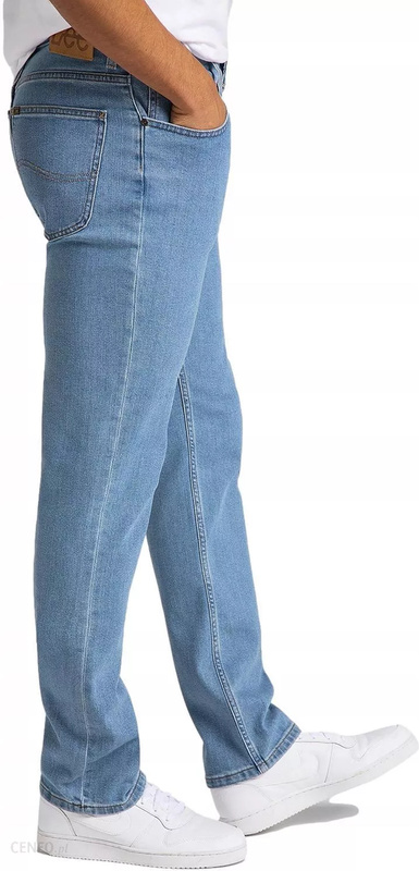 LEE BROOKLYN MĘSKIE SPODNIE JEANSOWE STRAIGHT LIGHT STONEWASH L452MG66 112110160