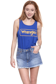 WRANGLER T SHIRT DAMSKI B&Y KABEL TANK NAUTICAL BLUE W726LF7V2 112130931