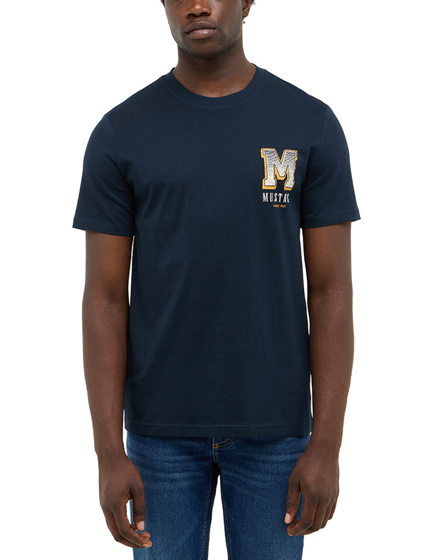 Męski T-Shirt Mustang Style Austin Dark Sapphire 1016868 4136