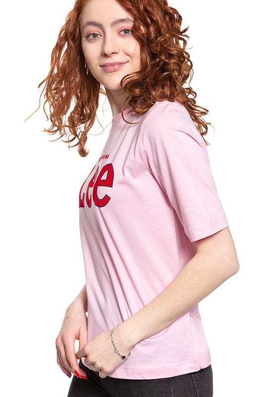 LEE T SHIRT DAMSKI TEE FROST PINK L43RAIMC 112109735