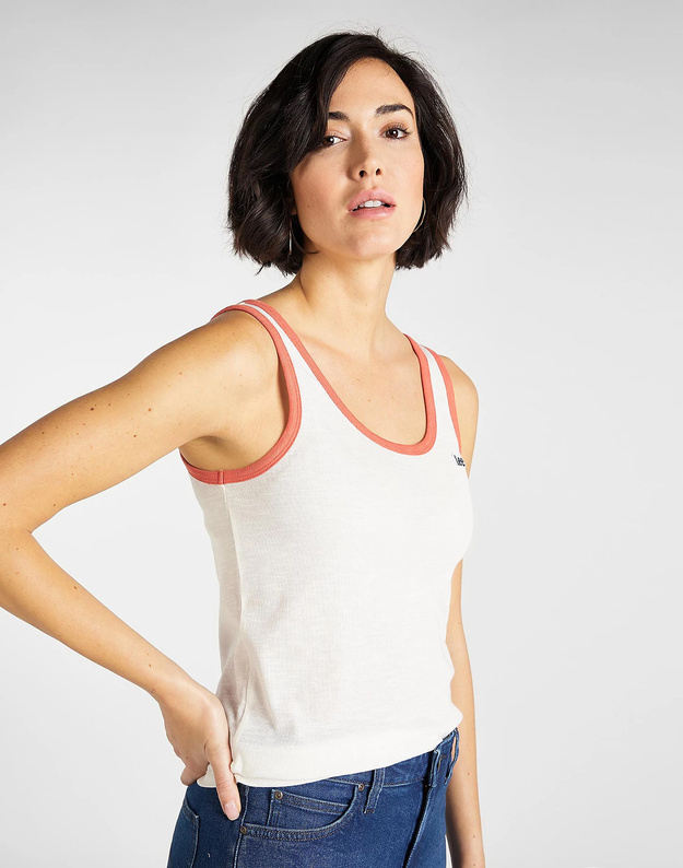 LEE SLIM TANK TOP SLIM FIT DAMSKI BEZRĘKAWNIK CLOUD DANCER L41MFNHA 112109093