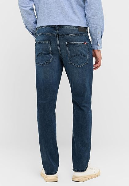 Męskie Spodnie Jeansowe Mustang Style Orlando Slim Denim Blue 1016626 5000 682