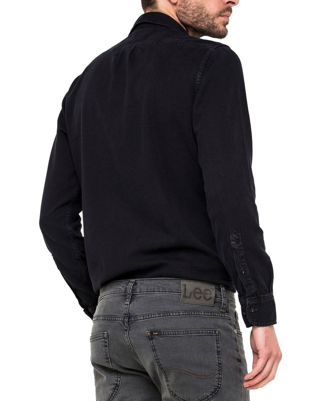 LEE BUTTON DOWN KOSZULA MĘSKA BLACK SHADOW L880KBVB 112123222