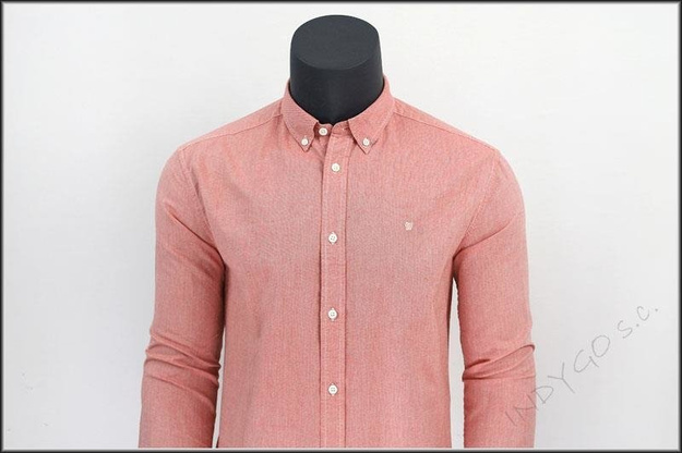 WRANGLER BUTTON DOWN SHIRT AURORA RED      $    