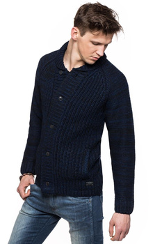 LEE CHUNKY CARDIGAN BRIGHT NAVY L84IOYCF