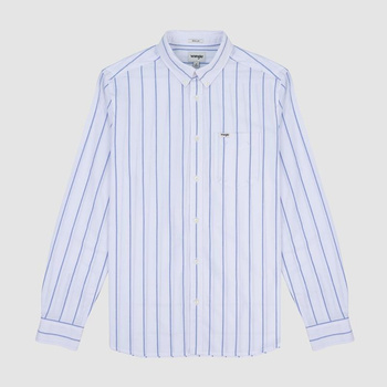 WRANGLER BUTTON DOWN SHIRT MĘSKA KOSZULA MATERIAŁOWA W PASKI W5B1BMX12 112320844