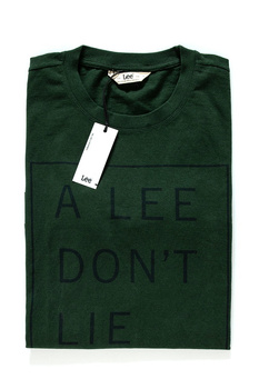 LEE DON´T LIE TEE LS DK BOTTLE GREEN L65VEQBB