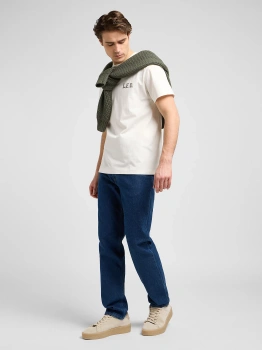 MESKA KOSZULKA LEE RELAXED GRAPHIC TEE ECRU 112370517