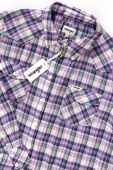 KOSZULA WRANGLER WESTERN SHIRT SPECTRA GREEN W5236SGWB 112129340