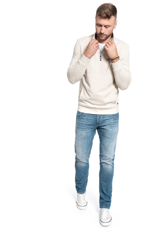 BLUZA MĘSKA MUSTANG BEN HALF ZIP 1009798 2071