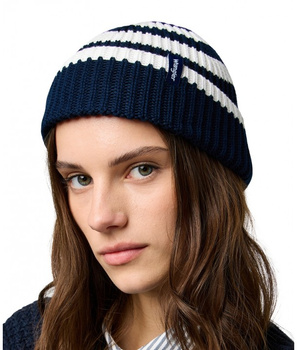 MESKA CZAPKA WRANGLER STRIPED BEANIE DARK NAVY 112372408