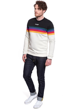 BLUZA WRANGLER RAINBOW SWEAT CLOUD BLUE W6B5HDB03 112130690