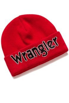 MĘSKA CZAPKA ZIMOWA WRANGLER KABEL BEANIE SALSA RED W0M39UHWN 112125692