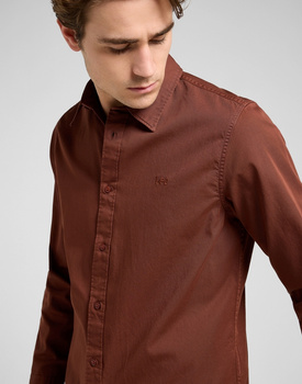 MESKA KOSZULA LEE PATCH SHIRT LUXE BROWN 112370549