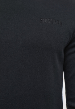 MUSTANG ANTON B MĘSKA KOSZULKA Z DŁUGIM RĘKAWEM LONGSLEEVE BASIC BLACK 1014108 4142
