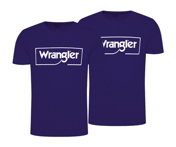 2PAK WRANGLER FRAME LOGO TEE MĘSKI T-SHIRT KOSZULKA NADRUK NAVY W70JD3114