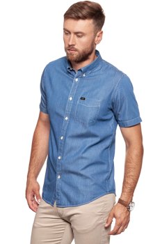 LEE BUTTON DOWN SS MEDIEVAL BLUE L886JO13