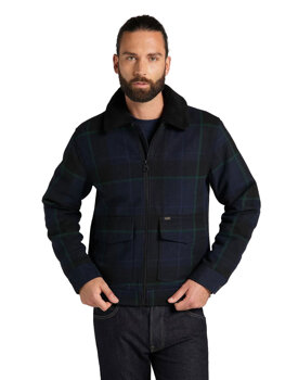 LEE CHETOPA WINTER JACKET MĘSKA KURTKA PRZEJŚCIOWA W KRATĘ NAVY L86PCS35