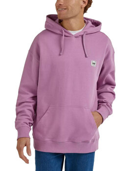 LEE CORE LOOSE HOODIE MĘSKA BLUZA KAPTUR LOGO PANSY L84WFX63