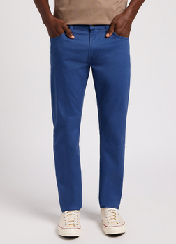 LEE DAREN ZIP FLY MĘSKIE SPODNIE MATERIAŁOWE CHINO CHINOSY DRAMA BLUE 112349220