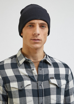 LEE ESSENTIAL BEANIE MĘSKA CZAPKA ZIMOWA CIEPŁA BLACK 112342466