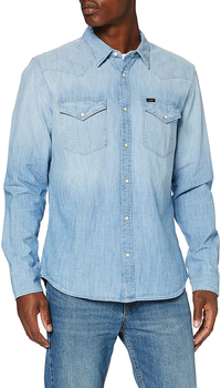 LEE LEE WESTERN SHIRT MĘSKA KOSZULA FADED BLUE L643NSOF