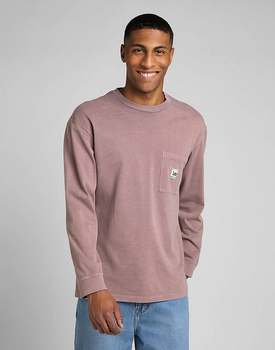 LEE LS CORE LOOSE TEE PURPLE L69RCO70