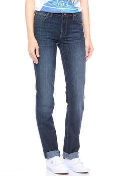 LEE MARION STRAIGHT DAMSKIE SPODNIE JEANSOWE EVENING BLUE L301AAKS