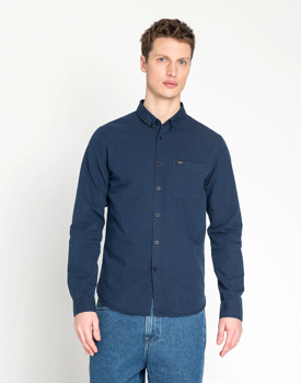 LEE REFINDED SLIM MĘSKA KOSZULA  BUTTON SLIM FIT INDIGO L69XHHDK