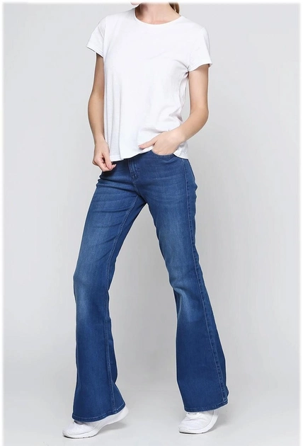 LEE SKINNY FLARE DAMSKIE SPODNIE JEANSOWE WORN PACIFIC L316AVNG