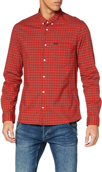 LEE SLIM BUTTON DOWN MĘSKA KOSZULA RED OCHRE L66XRQOE