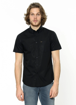 LEE SS BUTTON DOWN MĘSKA KOSZULA KRÓTKI RĘKAW BLACK L886OA01