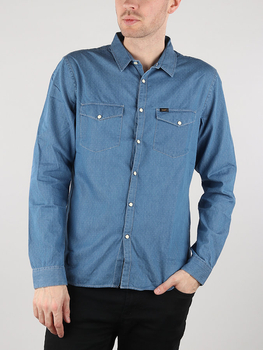 LEE SS CHETOPA SHIRT MĘSKA KOSZULA JEANSOWA  MEDIEVAL BLUE L66AJO13