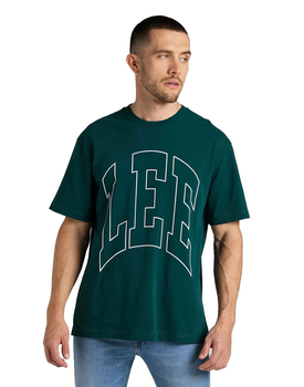 LEE SS VARSITY TEE MĘSKA KOSZULKA T-SHIRT LOGO ESMERALDA L69CFE96