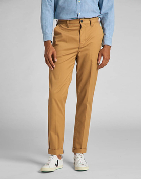 LEE TAPERED CHINO TOBACCO BROWN L70RQF78