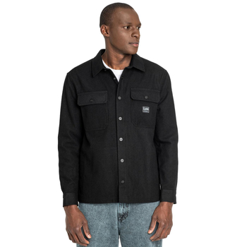 LEE WORKWEAR OVERSHIRT MĘSKA KOSZULA MATERIAŁOWA Z DŁUGIM RĘKAWEM BLACK L68DCS01