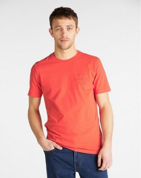 LEE WORKWEAR TEE MĘSKI T-SHIRT RELAXED FIT POPPY RED L60BFENH