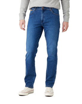 MĘSKIE SPODNIE JEANSOWE WRANGLER TEXAS SLIM MUMBO BLUE W12SHR32H