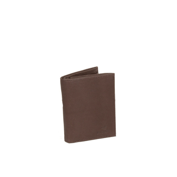 MUSTANG Livorno Wallet Tall Model UNIWERSALNY SKÓRZANY PORTFEL PREMIUM POJEMNY NA KARTY SKÓRA BROWN 06.103201