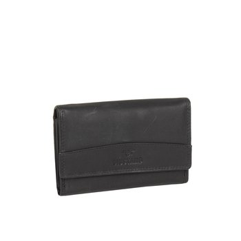 MUSTANG UDINE WALLET UNIWERSALNY SKÓRZANY PORTFEL PREMIUM POJEMNY NA KARTY SKÓRA BLACK 06.102300