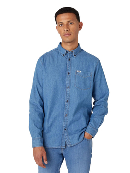 WRANGLER 1 PKT BUTTON DOWN SHIRT MĘSKA KOSZULA JEANSOWA JEANS W5B15K14V