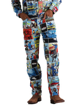 WRANGLER 13MWZ MĘSKIE SPODNIE JEANSOWE COMIC BOOK W13ZBC18M