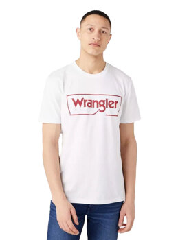 WRANGLER FRAME LOGO TEE MĘSKI T-SHIRT KOSZULKA NADRUK W70JD3989