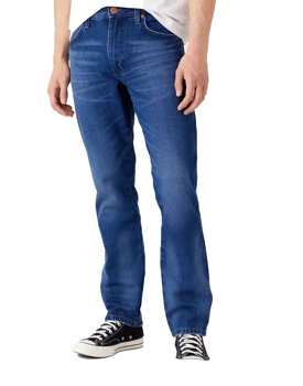 WRANGLER GREENSBORO MĘSKIE SPODNIE JEANSOWE BRUSHED MID BLUE W15QAL15O