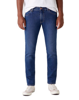 WRANGLER LARSTON MĘSKIE SPODNIE JEANSOWE SOFTMATIC BLUE  W18SC321F