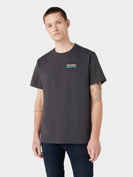 WRANGLER TEE GRAPHIC MĘSKA KOSZULKA T-SHIRT FADED BLACK 112342326