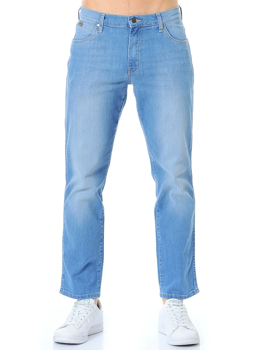 WRANGLER TEXAS STRETCH MĘSKIE SPODNIE JEANSOWE TROPICAL WIND W121EH75U