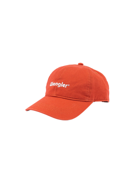 WRANGLER WASHED LOGO CAP MĘSKA CZAPKA Z DASZKIEM LOGO BURNT ORANGE 112352595