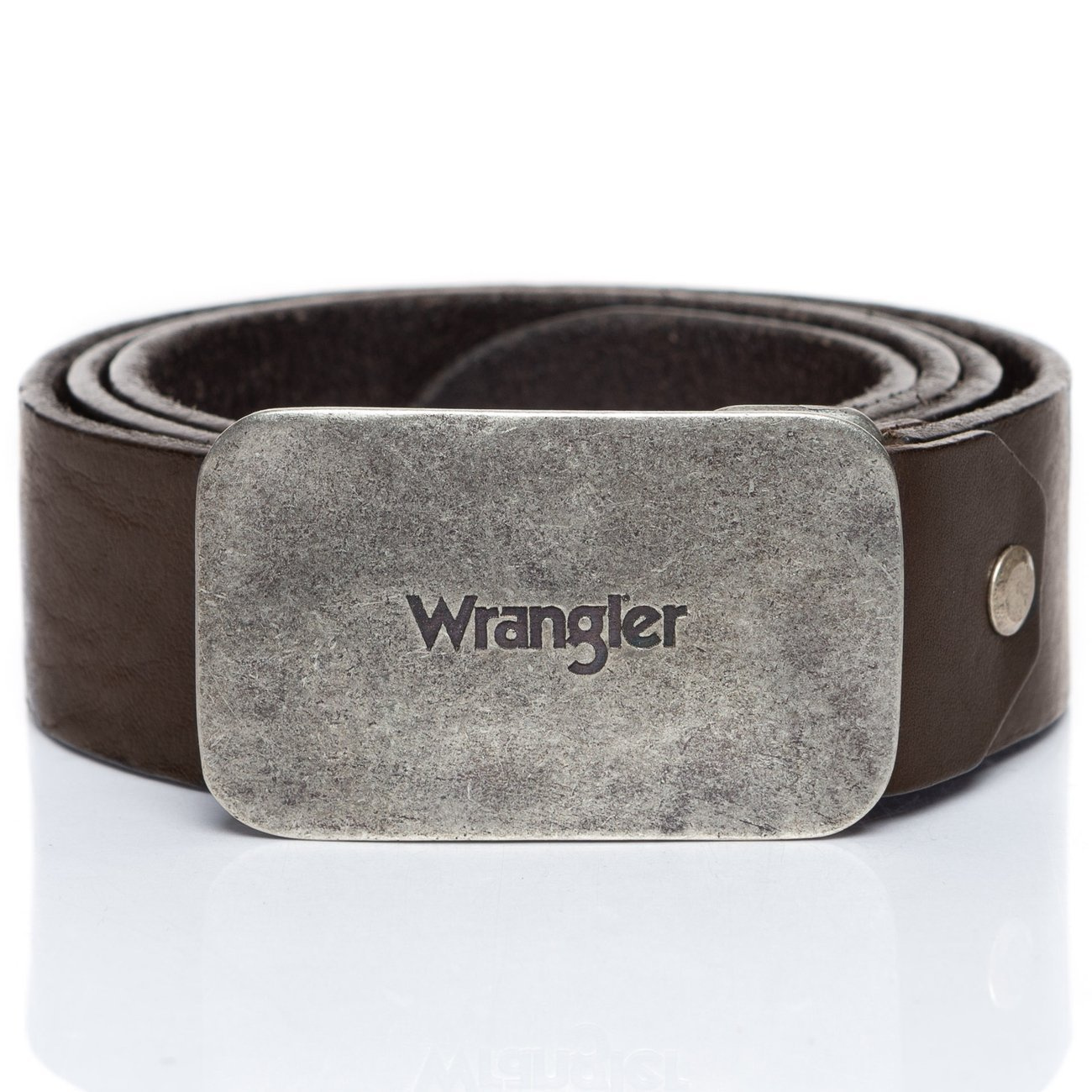 WRANGLER BUCKLE BELT BROWN W0B4U1X85 W0B4-U1-X85