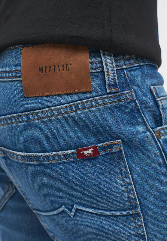  MUSTANG OREGON TAPERED MĘSKIE SPODNIE JEANSOWE JEANSY DENIM BLUE 1013667 5000 582